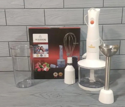 Блендер 4 в 1 міксер подрібнювач вінчик чопер, фото 1