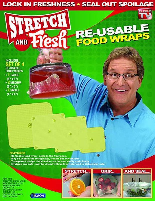 СИЛІКОВІ ПЛЕНКИ-КРИШКИ STRETCH AND FRESH квадратні, фото 1