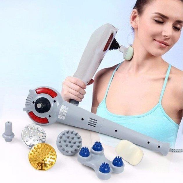 Ручний вібраційний масажер для тіла Magic Massager 8 в 1, фото 1