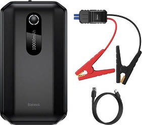Пускозарядний пристрій автомобільний Baseus Super Energy Air Car Jump Starter 10000 mAh Black (CGNL020101)