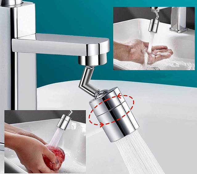 Купить Аэратор на кран с поворотом 720°, 2 режима / Водосберегающая ...