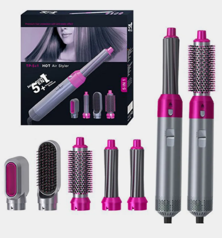 Мультистайлер 5 в 1 Hot Air Styler фен стайлер для завивання випрямляч, фото 1