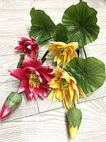 Штучні квіти. Майстерна гілка лотос ( 110 см), фото 6