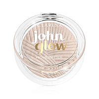 Claresa, Хайлайтер для лица компактный тон John Glow 03 Think Pink, 8г