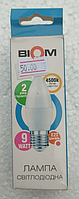 Світлодіодна LED-лампа декоративна свічка C37 Biom 9W 4500 K Е27 170-250 V 810 Lm (уцінка)
