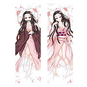 Подушка для підлітка аніме "Дакімакура" із зображенням Незуко, 40х120 см, ТМ Лежебока
