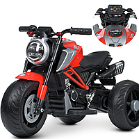 Дитячий мотоцикл на акумуляторі електромотоцикл триколісний Bambi M 4828EL-3 червоний