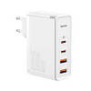 Зарядний пристрій Baseus мережевий GaN2 Pro Q.C 2C + Charger Type-C Cable 100 W White (CCGAN100UE), фото 2