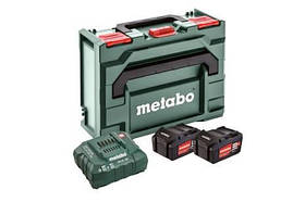 Акумулятор + зарядний Metabo Li-Power 18 В 2X2,0 А\год + MetaBox MB145