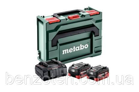 Акумулятор + зарядний Metabo LiHD 2x5.5 Ач + 1x ASC Ultra + MetaBox 145