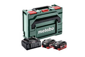 Акумулятор + зарядний Metabo LiHD 2x5.5 Ач + 1x ASC Ultra + MetaBox 145