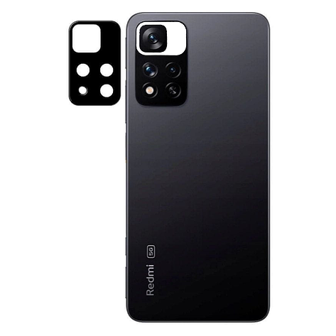 Захисне скло на камеру 3D для Redmi Note 11 Pro CHINA Black, фото 1