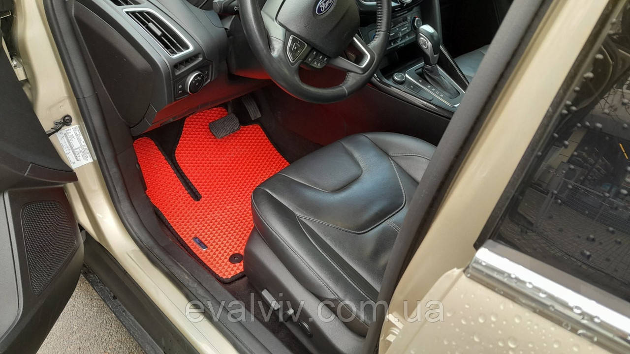Автомобільні килимки eva для Ford Focus 3 салон+багажник з сабвуфером (2011 - 2018) рік, фото 1