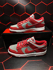 Чоловічі кросівки Nike Dunk Low Retro Medium Gray Varsity Red CW1590-002, фото 4
