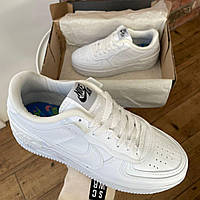 Nike Air Force 1 SHADOW Full White кроссовки и кеды высокое качество Размер 36