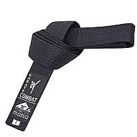 Пояс для кимоно MATSA MA-0040-BK черный № 6/ 290 см