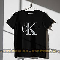 Мужская футболка оверсайз oversize Calvin Klein Кльвин Кляйн Чёрная M