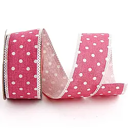 Стрічка текстильна Горох, ширина 3,8 см, довжина 4,5 м. Ріжня