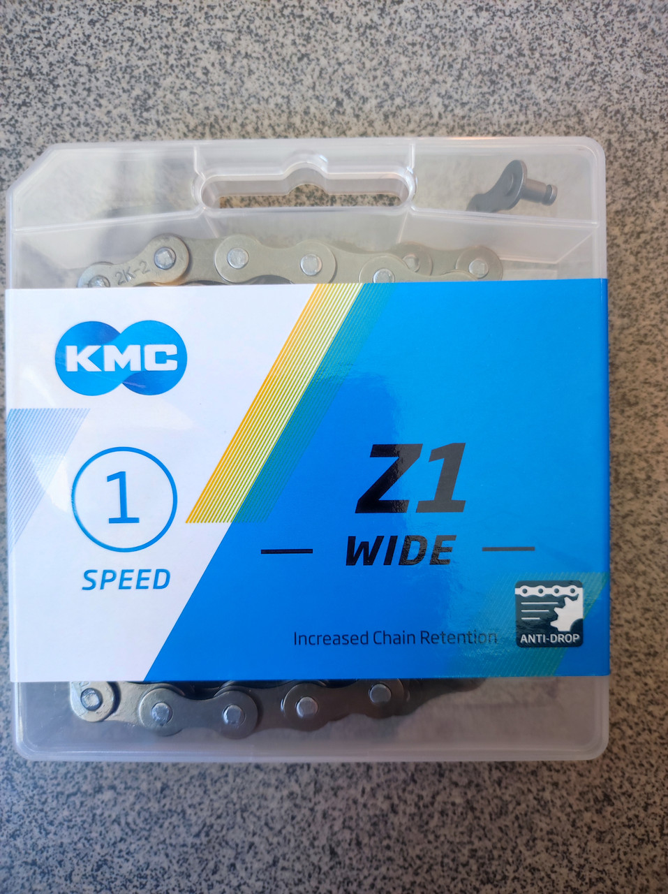 Ланцюг велосипедний дорожний  KMC Z1 WIDE 1\2*1\8*112