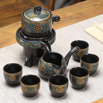 Чайний сервіз для чайної церемонії, гайвань, набір піал із чайником для чаювання Нефритовий Імператор, Китай