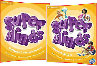 Super Minds 5. Student's+Workbook. Комплект книг з англійської мови. Підручник+Зошит. Cambridge