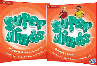 Super Minds 4. Student's+Workbook. Комплект книг з англійської мови. Підручник+Зошит. Cambridge