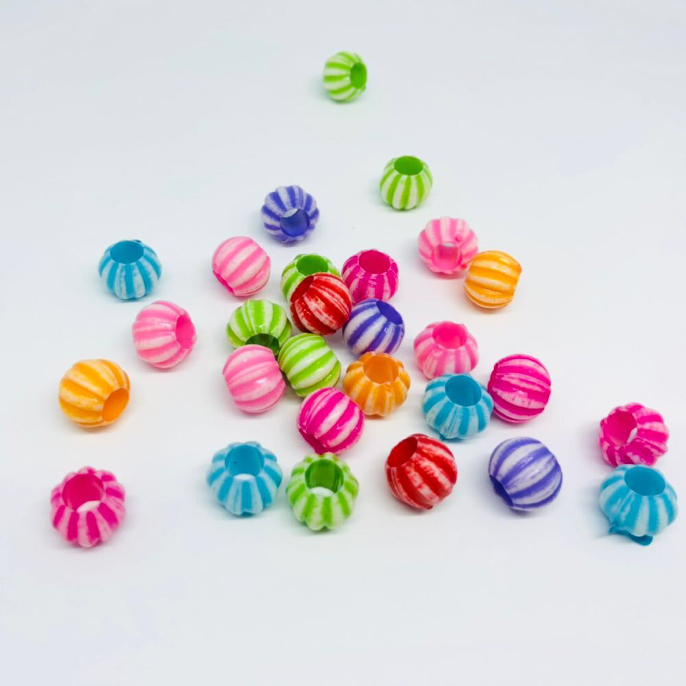 Пластикові елементи для творчості та декупажу. Намистинка. Колір мікс. 11мм