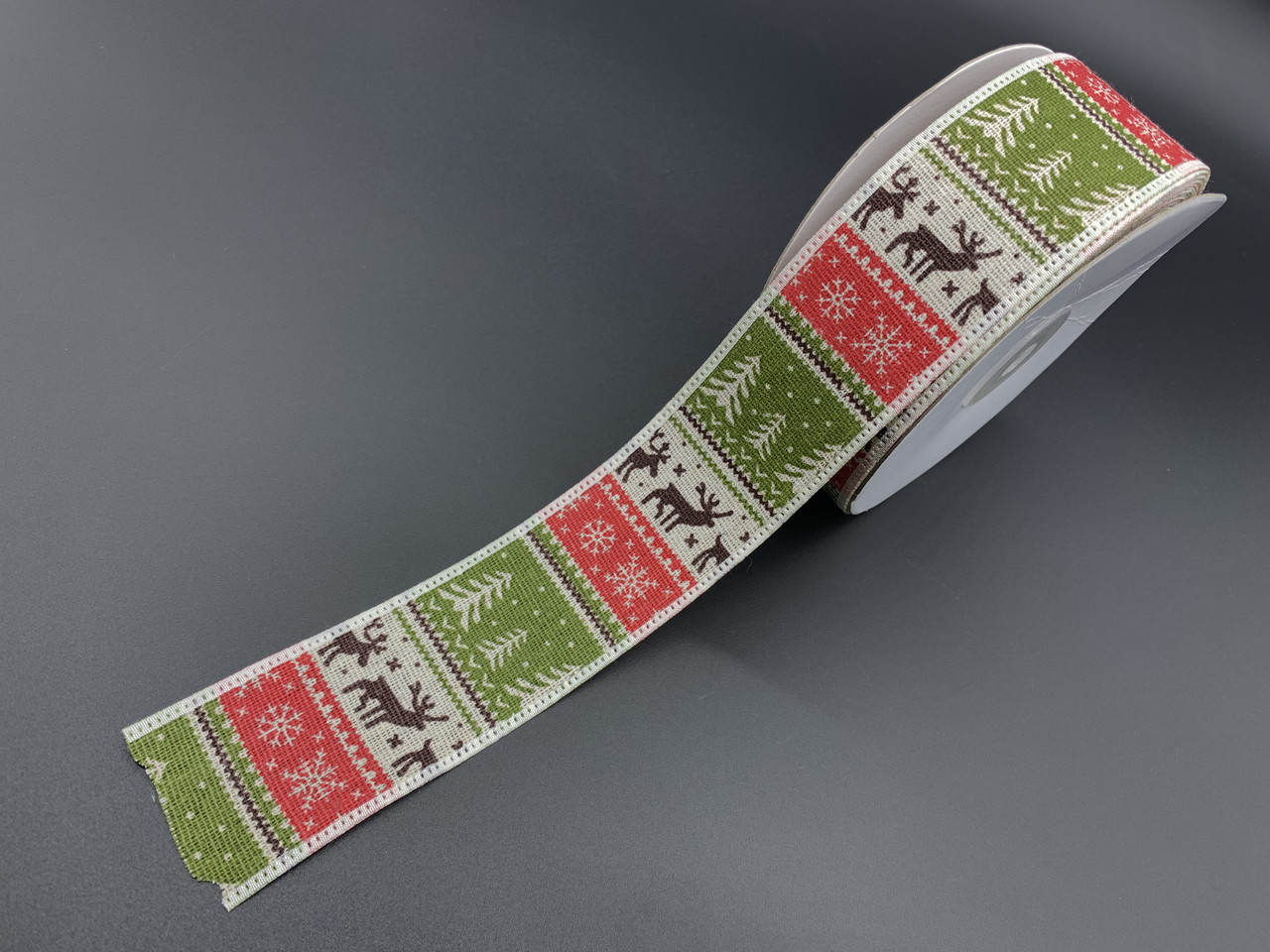 Стрічка декоративна. Новорічна. 4см. 20м/рул.