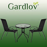 Комплект меблів для балкона, саду - стіл + 2 стільці Gardlov, фото 11