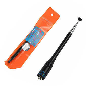 Nagoya NA-773 телескопічна антена для рації Baofeng, Kenwood та ін 10-40см SMA-F SMAJ VHF/UHF 144/430MHz