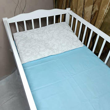 Дитяча подушка тоненька Подушка для новонароджених 60х40х2 ортопедична Дитяча подушка новонародженим немовлятам