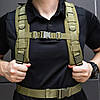 Рюкзак тактичний на 45л (50х30х20 см) M07, Оливковий / Військовий рюкзак / Армійський рюкзак, фото 5