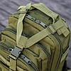 Рюкзак тактичний на 45л (50х30х20 см) M07, Оливковий / Військовий рюкзак / Армійський рюкзак, фото 6