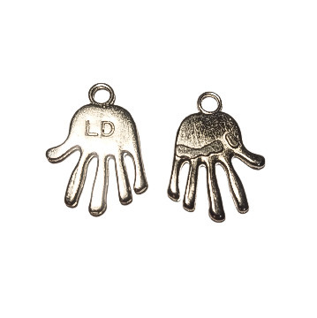 Подвески Finding Кулон рука лодонь Сталистий 18 мм x 25 мм