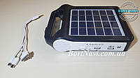Фонарь мощный переносной аккумуляторный EP-036 РАДИО с функцией Power Bank, на солнечной батарее 2400MAH