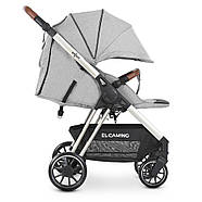 Коляска прогулянкова El Camino ME 1071-1 GALLANT v.2 Cloud Gray книжка алюмінієва рама посилена, фото 8