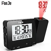 Часы FanJu FJ3531 с проекцией, термометром, гигрометром и портом USB для зарядки