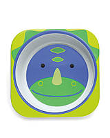 Тарелка для малыша Skip Hop Zoo Little Kid Bowl, Dinosaur! США!