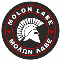 Шеврон "Molon Labe" Спартанец Парадный Шевроны на заказ Шеврон на липучке ВСУ (AN-12-358)