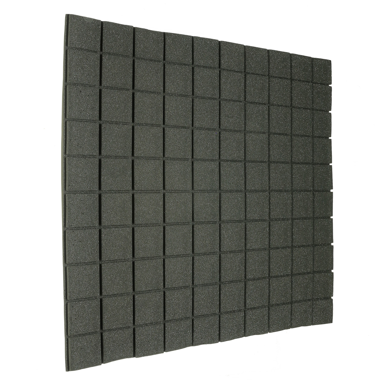 Панель із негорючого акустичного поролону Ecosound Tetras Black 30 100х100 см Чорний графіт