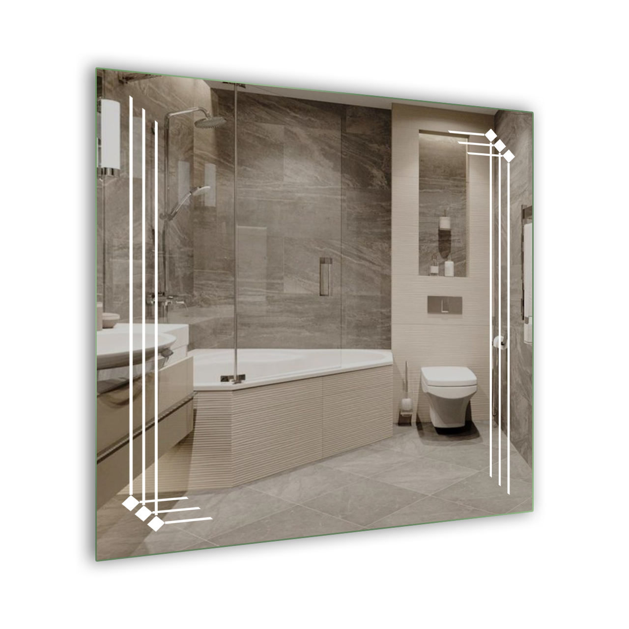 Дзеркало LED (80*80*2,5см) PR-D100