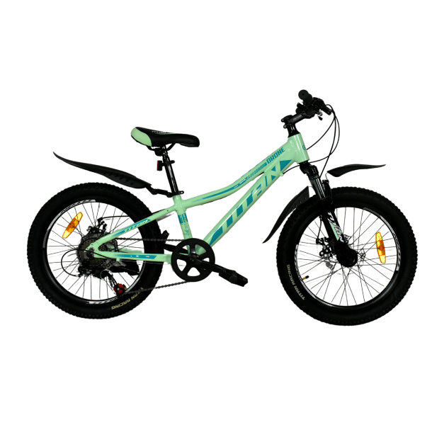 CrossBike Велосипед Titan DRONE 20"10" Світло-зелений-синій
