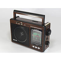 Функциональный радиоприемник-колонка MP3 GOLON RX 9966UAR Коричневый