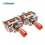 Перемикач тумблер switch on-off-on 10ампер AC/DC, фото 6