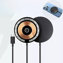 Бездротовий магнітний зарядний пристрій MagSafe Charger для iPhone 15 W бездротове заряджання