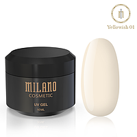 Гель Для Наращивания Milano Yellowish-1 50 мл