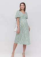 Модное платье для беременных и кормящих VANESSA DR-22.043 зелёный - XXL XL