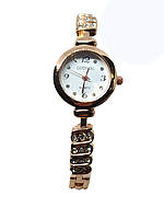 Часы женские кварцевые на браслете GouGou. Розовое золото