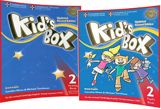 Kid's Box Updated 2. Pupil's+Activity Book. Комплект книг з англійської мови. Підручник+Зошит. Cambridge