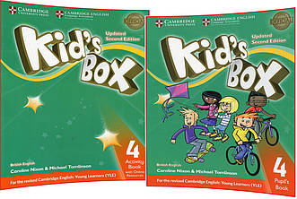 Kid's Box Updated 4. Pupil's+Activity Book. Комплект книг з англійської мови. Підручник+Зошит. Cambridge